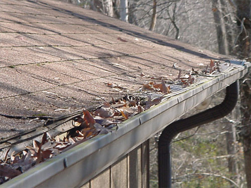 gutters with no leaf guard